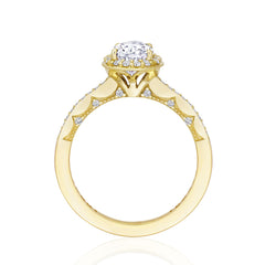 Tacori Coastal Pear Shape Bloom Engagement Ring