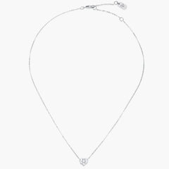 Carbon & Hyde White Gold Diamond Heart Choker Necklace