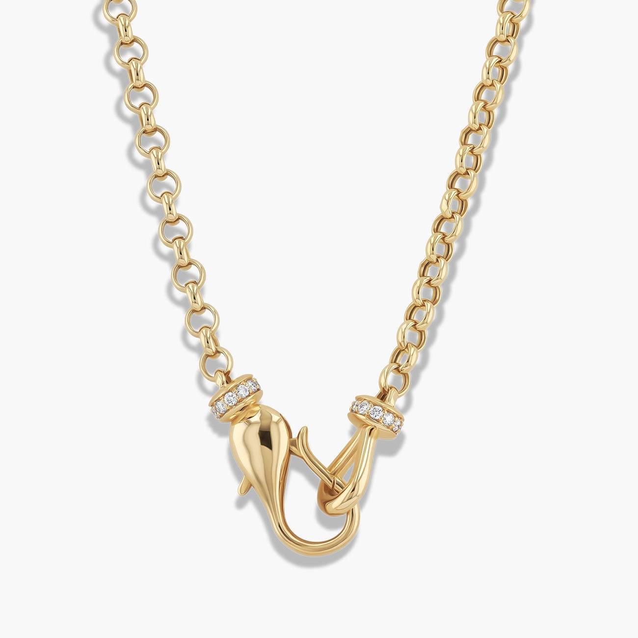 Paramount Gems 0.17 Carat Diamond Chain Necklace in 18K Yellow Gold