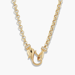 Paramount Gems 0.17 Carat Diamond Chain Necklace in 18K Yellow Gold