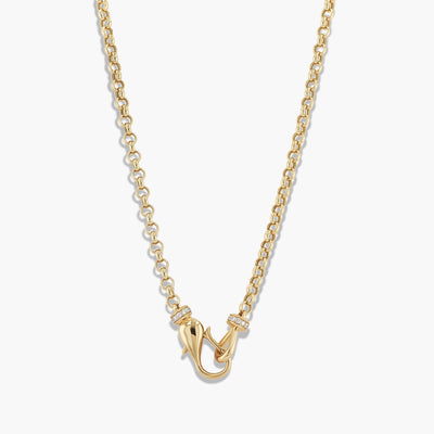 0.17 Carat Diamond Chain Necklace in 18K Yellow Gold - Private Label product