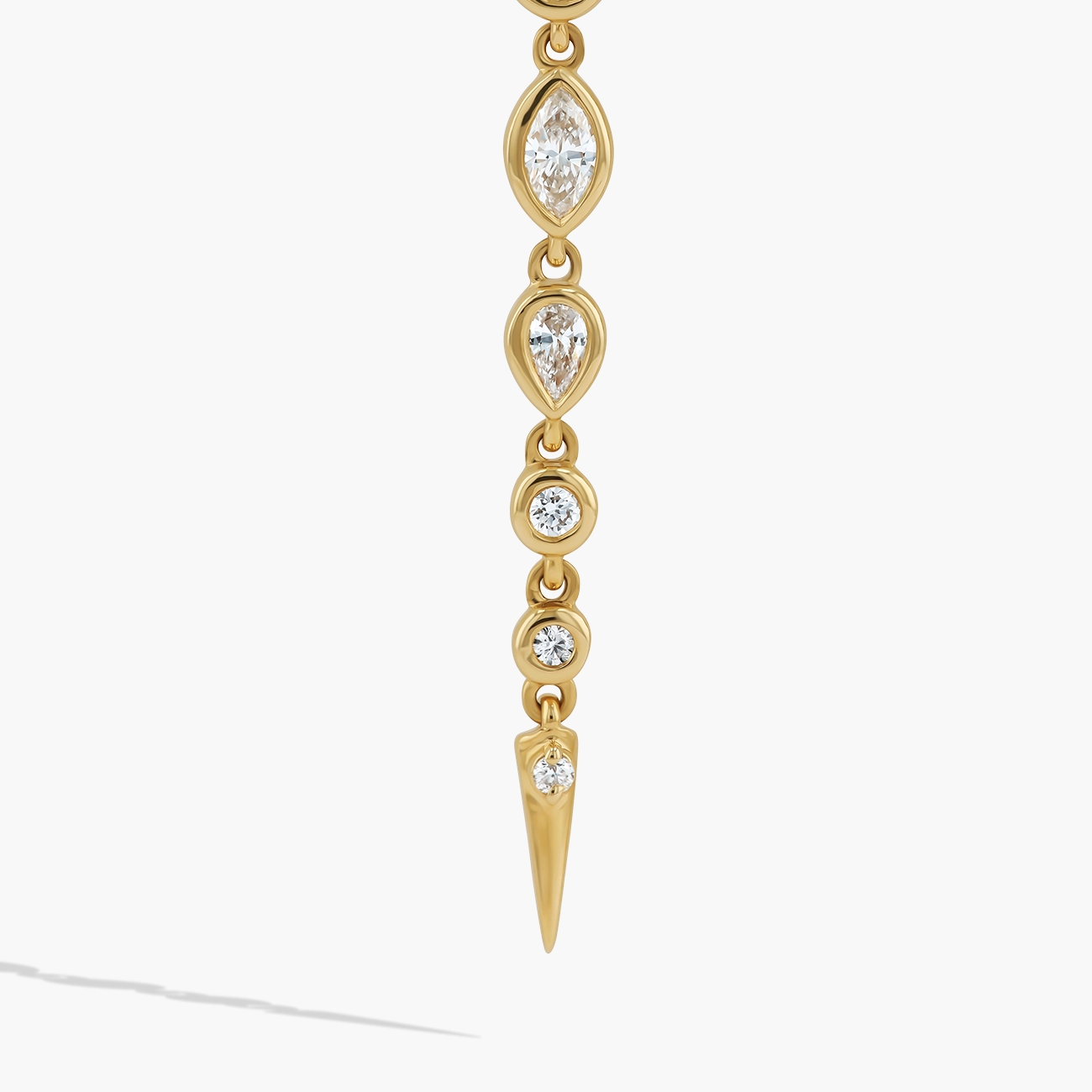 Paramount Gems 1.12 Carat Multi-Shape Diamond Earrings in 14K Yellow Gold