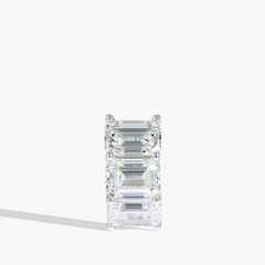 Paramount Gems 10.20 Carat Emerald Diamond Hoop Earrings in 14K Yellow Gold in 14K White Gold