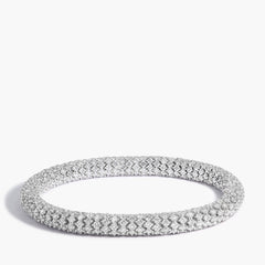 Paramount Gems 20.80 Carat Mesh Round Diamond Bracelet in 18K White Gold