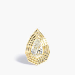Paramount Gems 3.00 Carat Diamond Stud Earrings in 18K Yellow Gold, close up