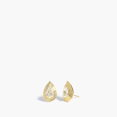 Paramount Gems 3.00 Carat Diamond Stud Earrings in 18K Yellow Gold