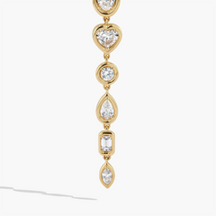 Paramount Gems 3.55 Carat Multi-Shape Diamond Earrings in 18K Yellow Gold