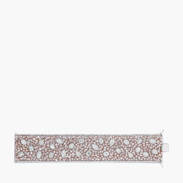 Paramount Gems 49.87 Carat Multi-Diamond Bracelet in 18K Rose and White Gold