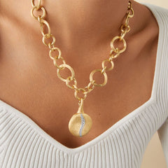 Marco Bicego Jaipur Large Gold Diamond Charm