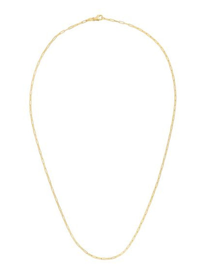 Dainty Paper Clip Link Necklace - 1.5mm - Private Label product