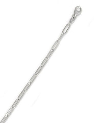 Dainty Paper Clip Link Necklace - 2.5mm