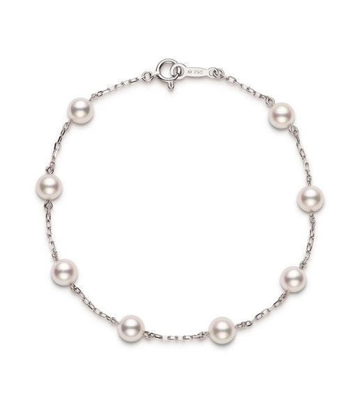 Mikimoto Akoya Pearl Station Bracelet