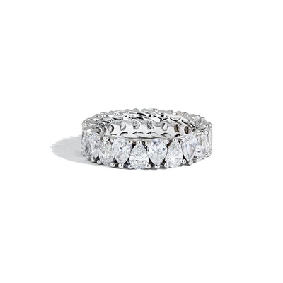 4.50ctw Pear Shaped Diamond Eternity Ring - Private Label product