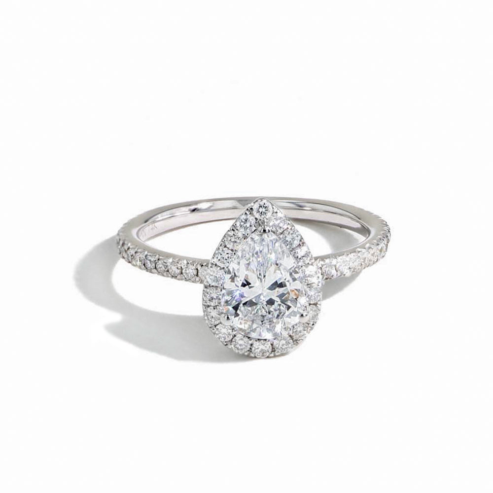 The Halo Pavé Engagement Ring