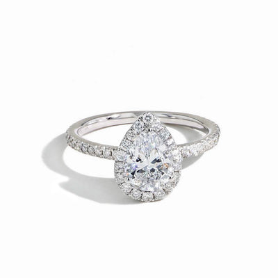 The Halo Pavé Engagement Ring - Private Label product