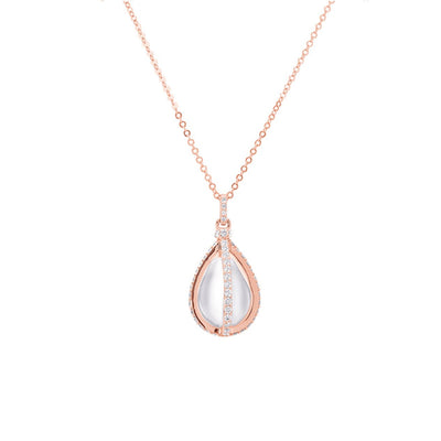 Carbon & Hyde Diamond and Pearl Cage Necklace - Carbon & Hyde product