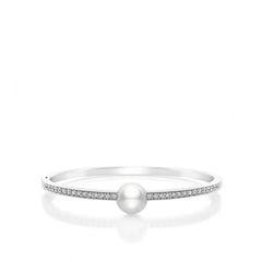 Mikimoto White South Sea Pearl and Diamond Bracelet