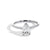 The Pear Solitaire Engagement Ring in White Gold