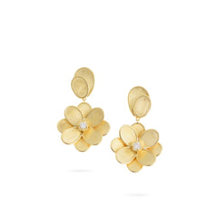 Marco Bicego Petali Diamond Flower Drop Earrings