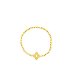 Roberto Coin Venetian Princess Flower Petite Diamond Stretch Bracelet