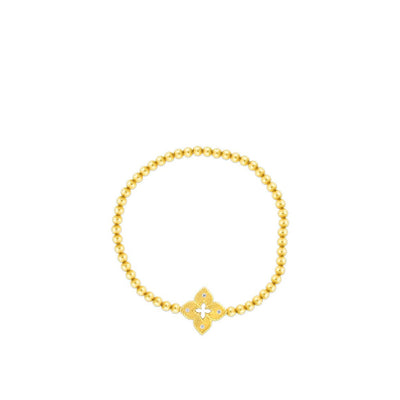 Roberto Coin Venetian Princess Flower Petite Diamond Stretch Bracelet - Roberto Coin product