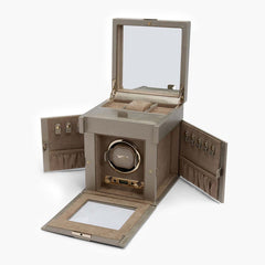 WOLF Palermo Single Winder Jewelry Box in Pewter