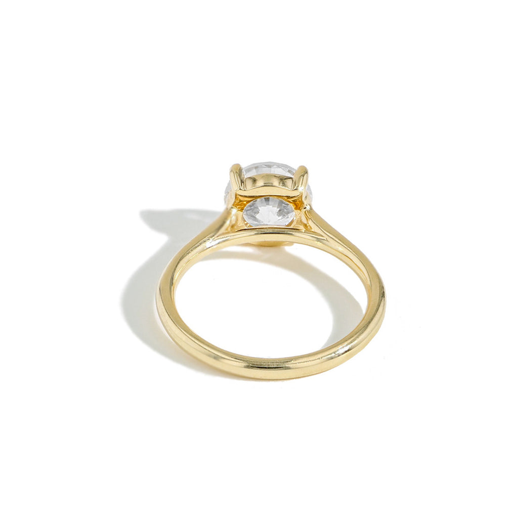 The Princess Solitaire Engagement Ring in White Gold