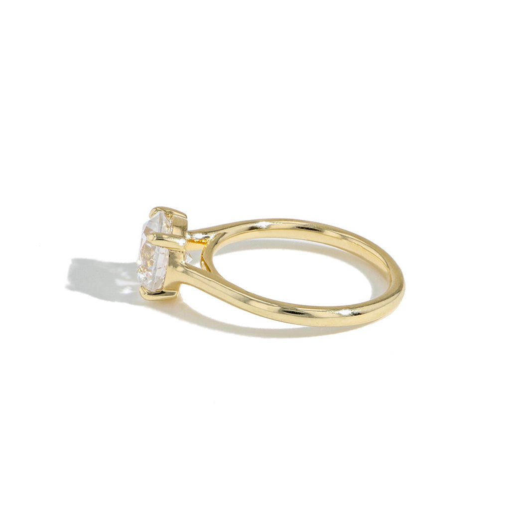 The Princess Solitaire Engagement Ring in White Gold