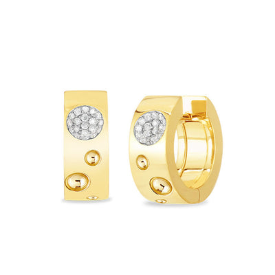 Roberto Coin Pois Moi Luna Diamond Huggie Earrings - Roberto Coin product