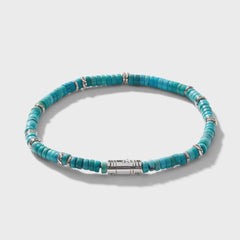 John Hardy Heishi Turquoise Classic Chain Bracelet