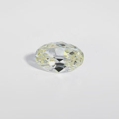 5.03ct Light Yellow Oval GIA Diamond