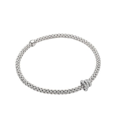 Fope Flex It Prima White Gold Diamond Rondel Bracelet - Fope product