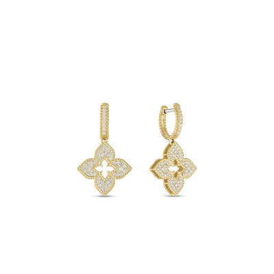 Roberto Coin Venetian Princess Collection 18K Gold Diamond Earrings - Roberto Coin product