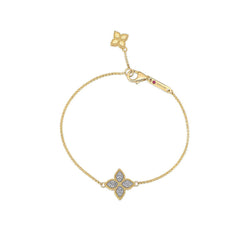 Roberto Coin Princess Flower Diamond Charm Bracelet
