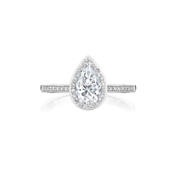 Tacori Coastal Pear Shape Bloom Engagement Ring