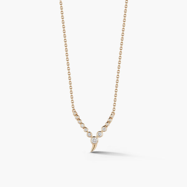 ONDYN  Small Zen Pendant Yellow Gold Necklace