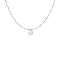 EF Collection Diamond Initial Charm in Yellow gold