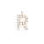 EF Collection Diamond Initial Charm in Yellow gold