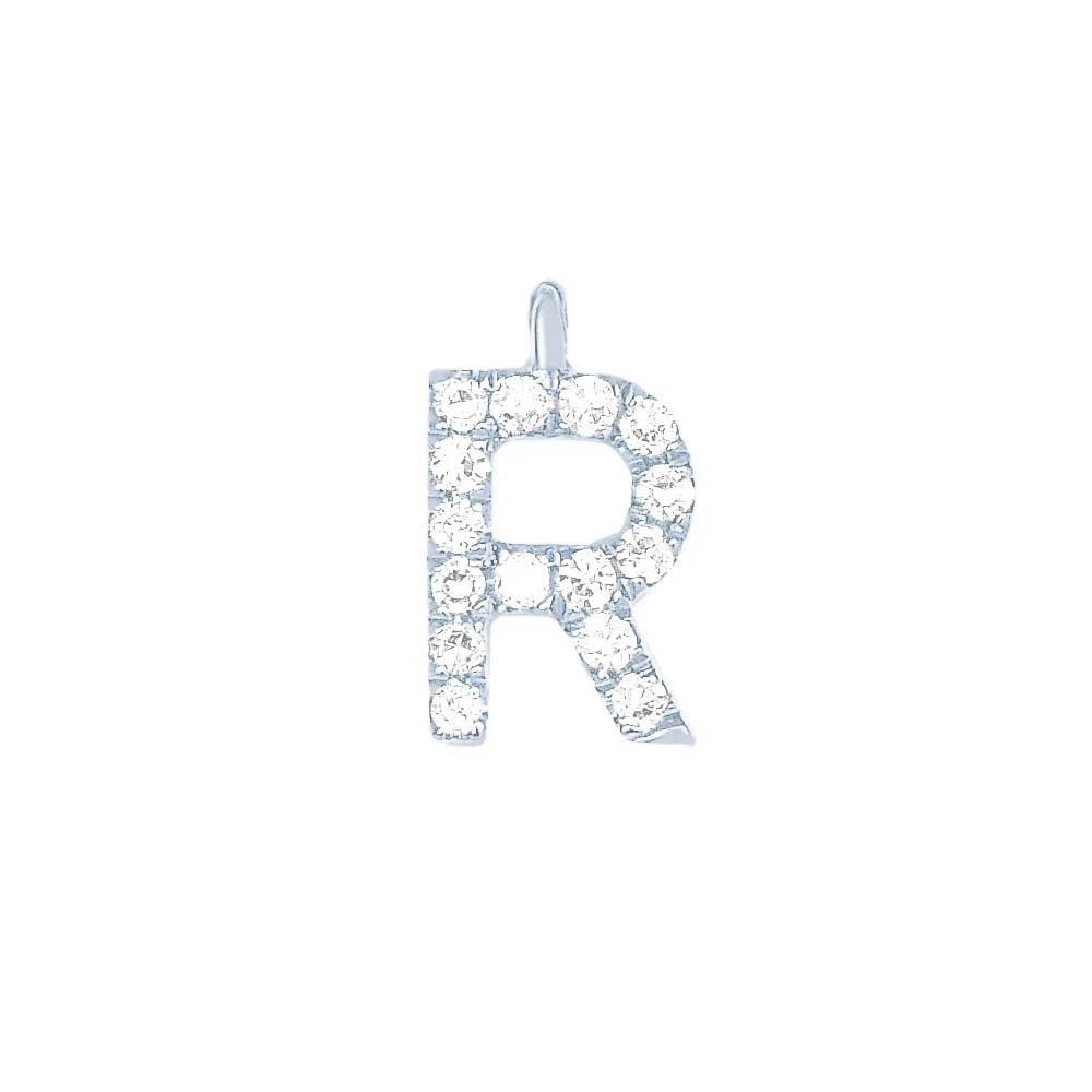 EF Collection Diamond Initial Charm in Yellow gold