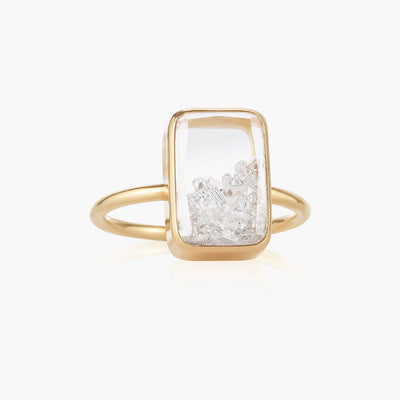 Moritz Glik Petite Ten Fourteen Diamond Shaker Ring - Moritz Glik product