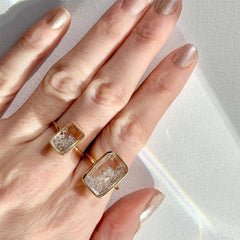 Moritz Glik Petite Ten Fourteen Diamond Shaker Ring