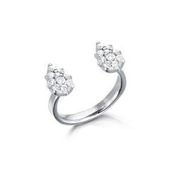 Carbon & Hyde White Gold Open Diamond Stella Ring