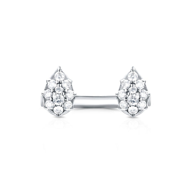 Carbon & Hyde White Gold Open Diamond Stella Ring