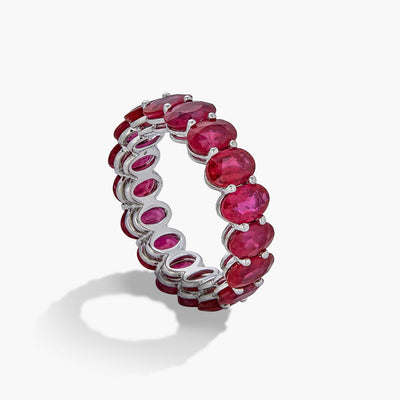 Piranesi Red Ruby Oval Eternity Ring - Piranesi product