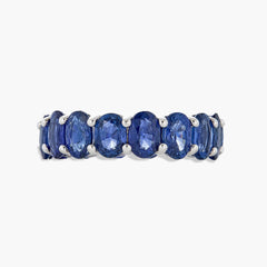 Piranesi Blue Sapphire Oval Eternity Ring