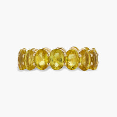 Piranesi Yellow Sapphire Oval Eternity Ring