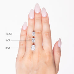 Ultra Thin Solitaire Cushion Engagement Ring Setting in Yellow Gold