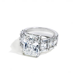 6 Carat Radiant Diamond Engagement Ring