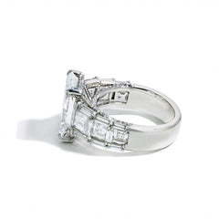 6 Carat Radiant Diamond Engagement Ring