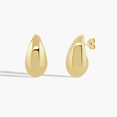 Private Label Gold Cloud Dome Earrings - Private Label product